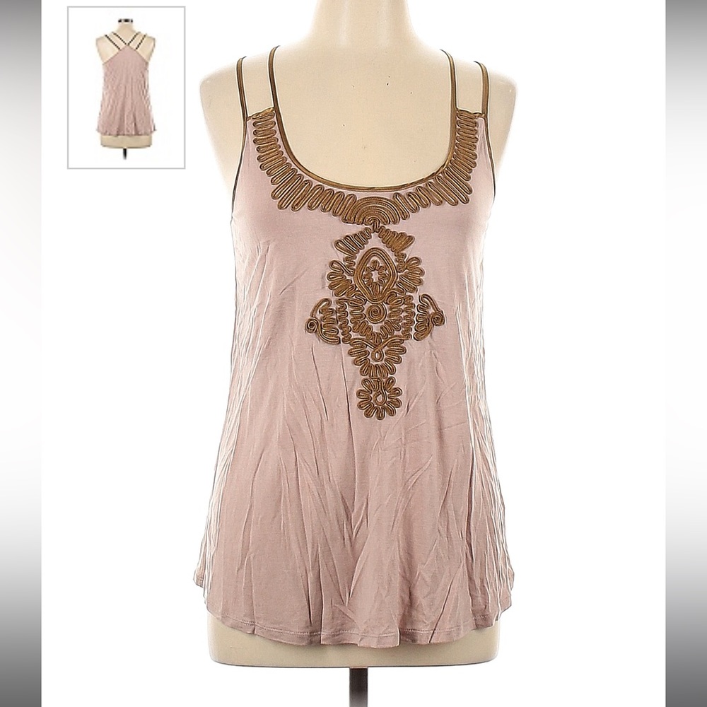 Pink gold tank top from Love Happiness